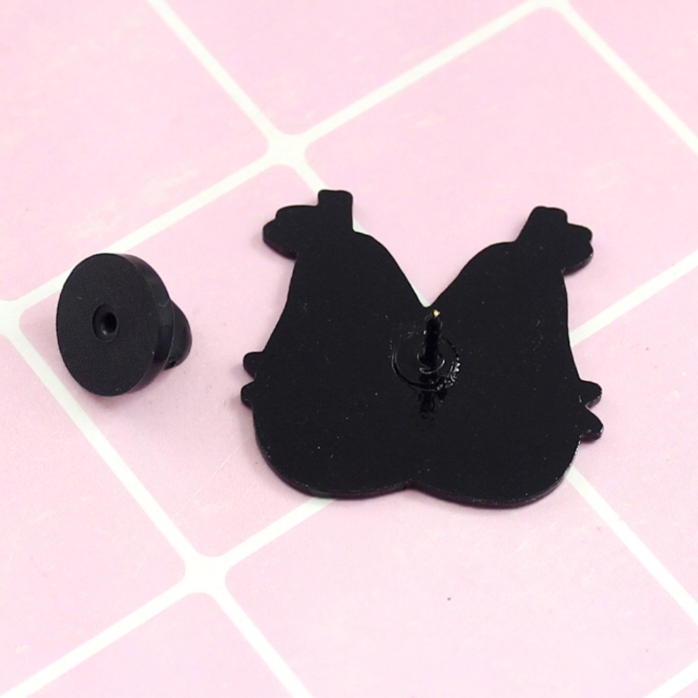 NEW Perfect Pair Pear Couple Enamel Pin Brooch - Picture 3 of 4